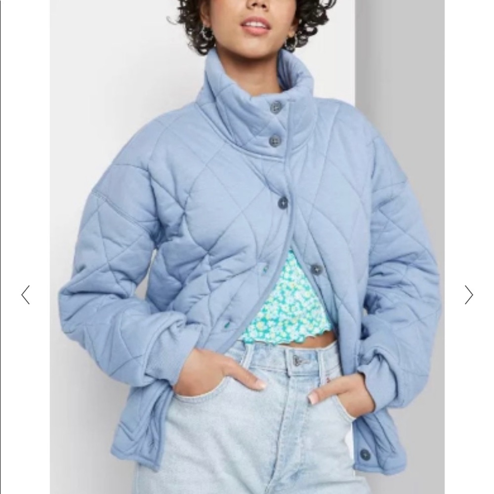 Wild Fable blue quilted jacket